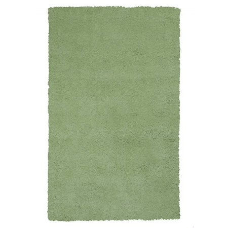 Homeroots 5 x 7 ft. Polyester Spearmint Green Area Rug 352641
